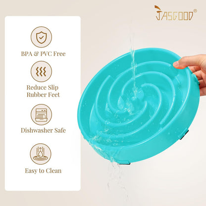Engaging Slow Feeder Bowl for Large and Medium Dogs - Anti-Gulping Design to Prevent Choking and Bloating