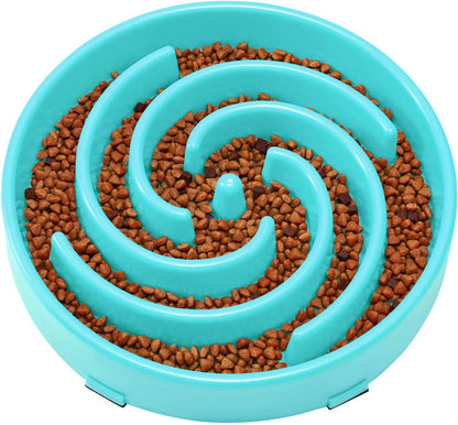 Engaging Slow Feeder Bowl for Large and Medium Dogs - Anti-Gulping Design to Prevent Choking and Bloating